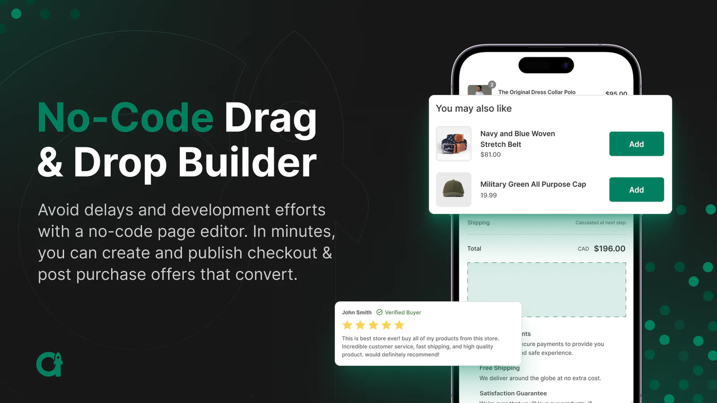 the image shows that you can avoid delays with a no-code page editor
