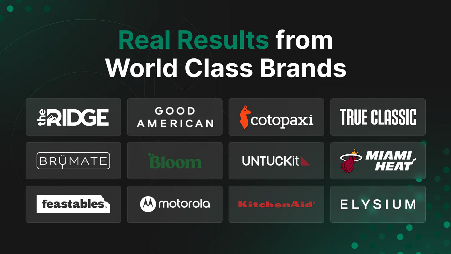 the image shows that this app is trusted by a lot of brands