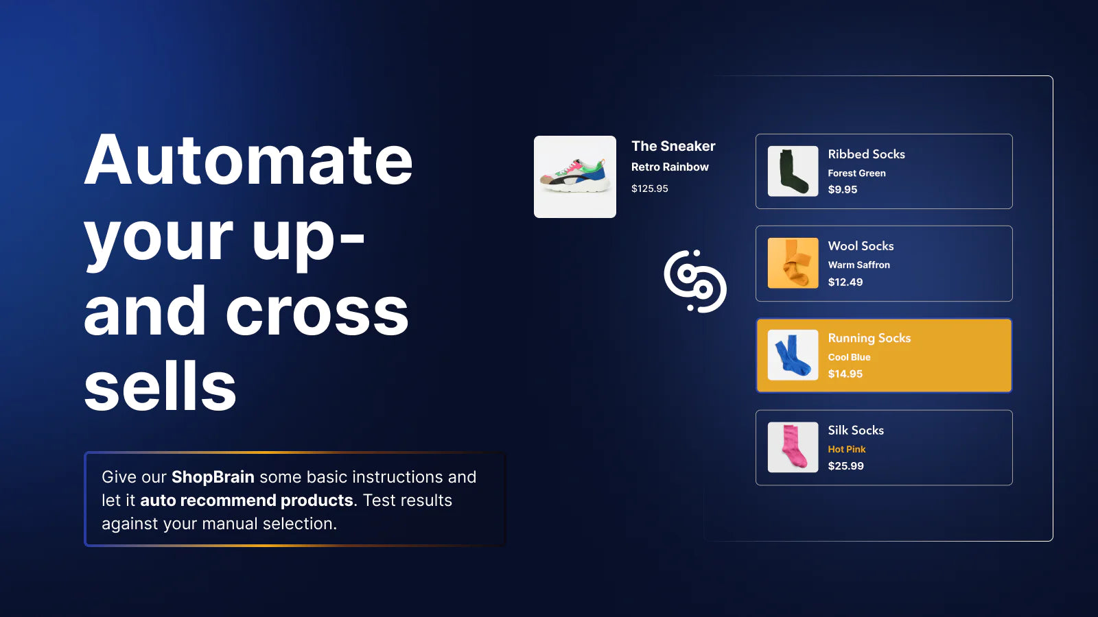 the image shows that you can automate your upp and cross sells