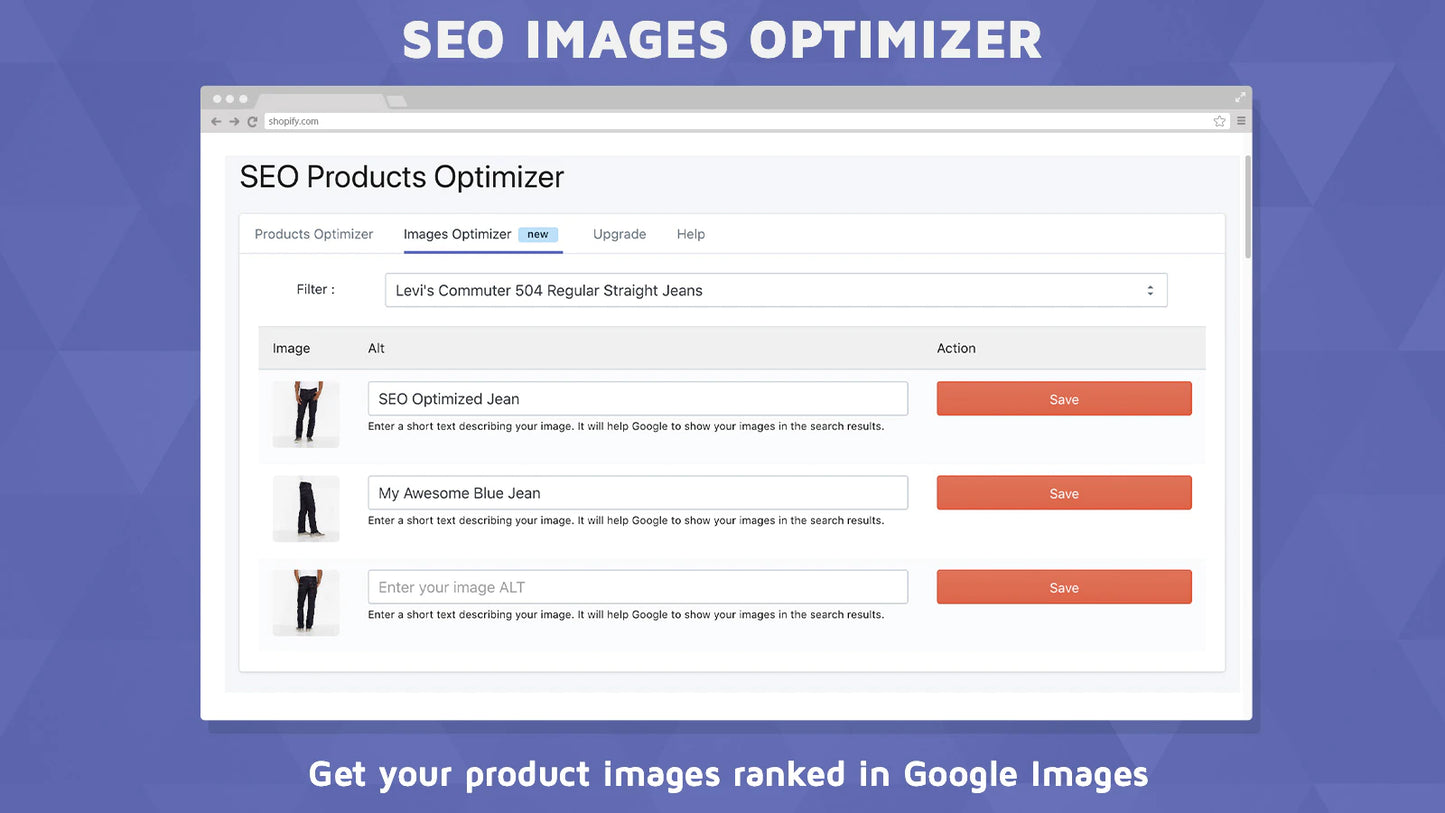 GoSEO ‑ SEO Products Optimizer get your product images ranked in Google Images
