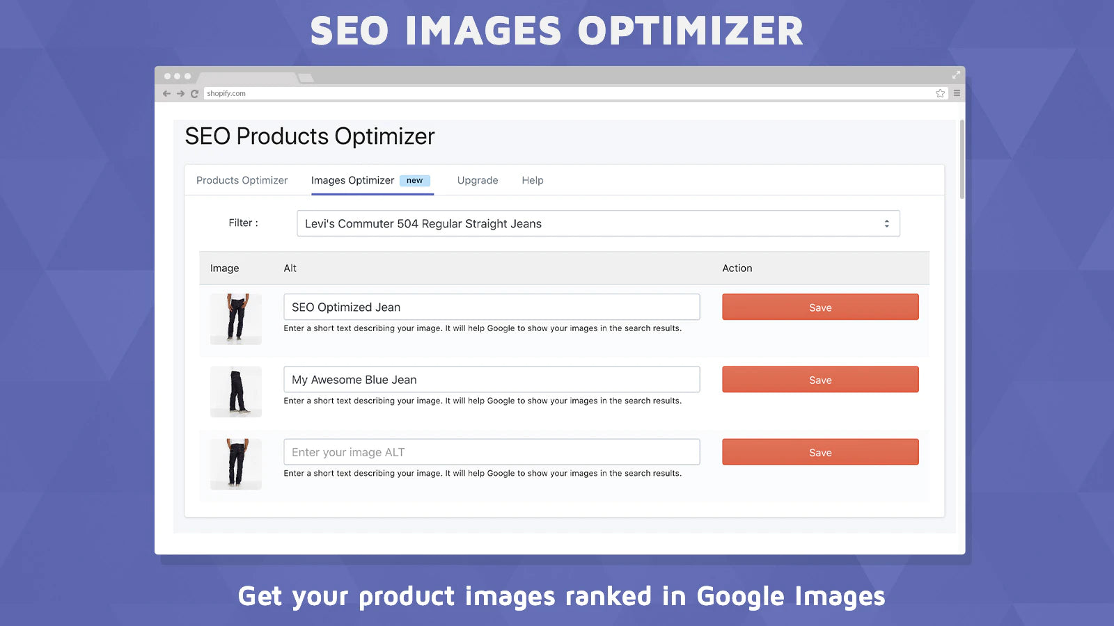 GoSEO ‑ SEO Products Optimizer get your product images ranked in Google Images