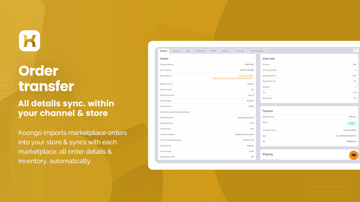 the image shows that you can order transfer