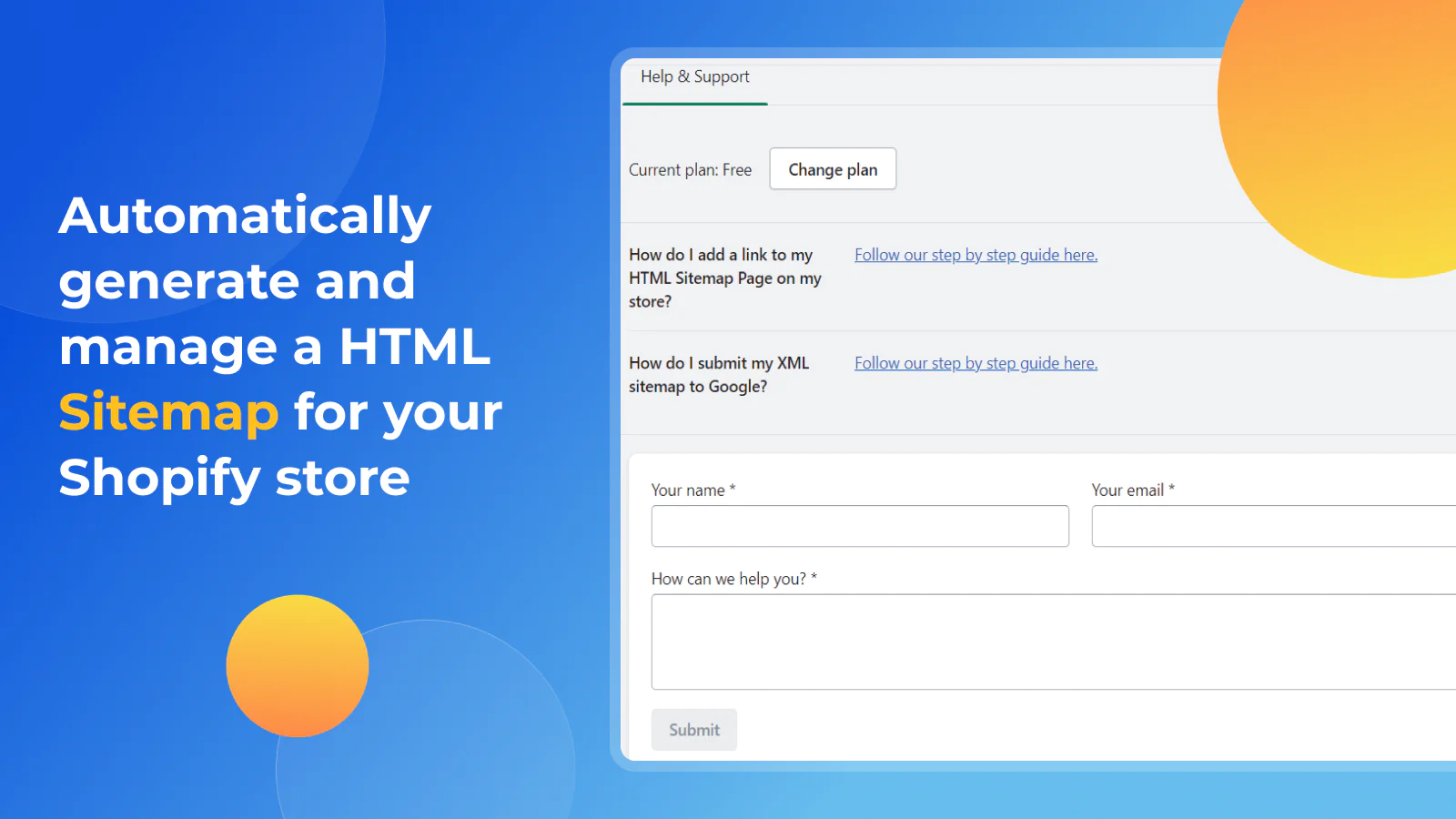 MAPIFY Sitemap Generator automatically generateand manage an HTML Sitemap for your Shopify store