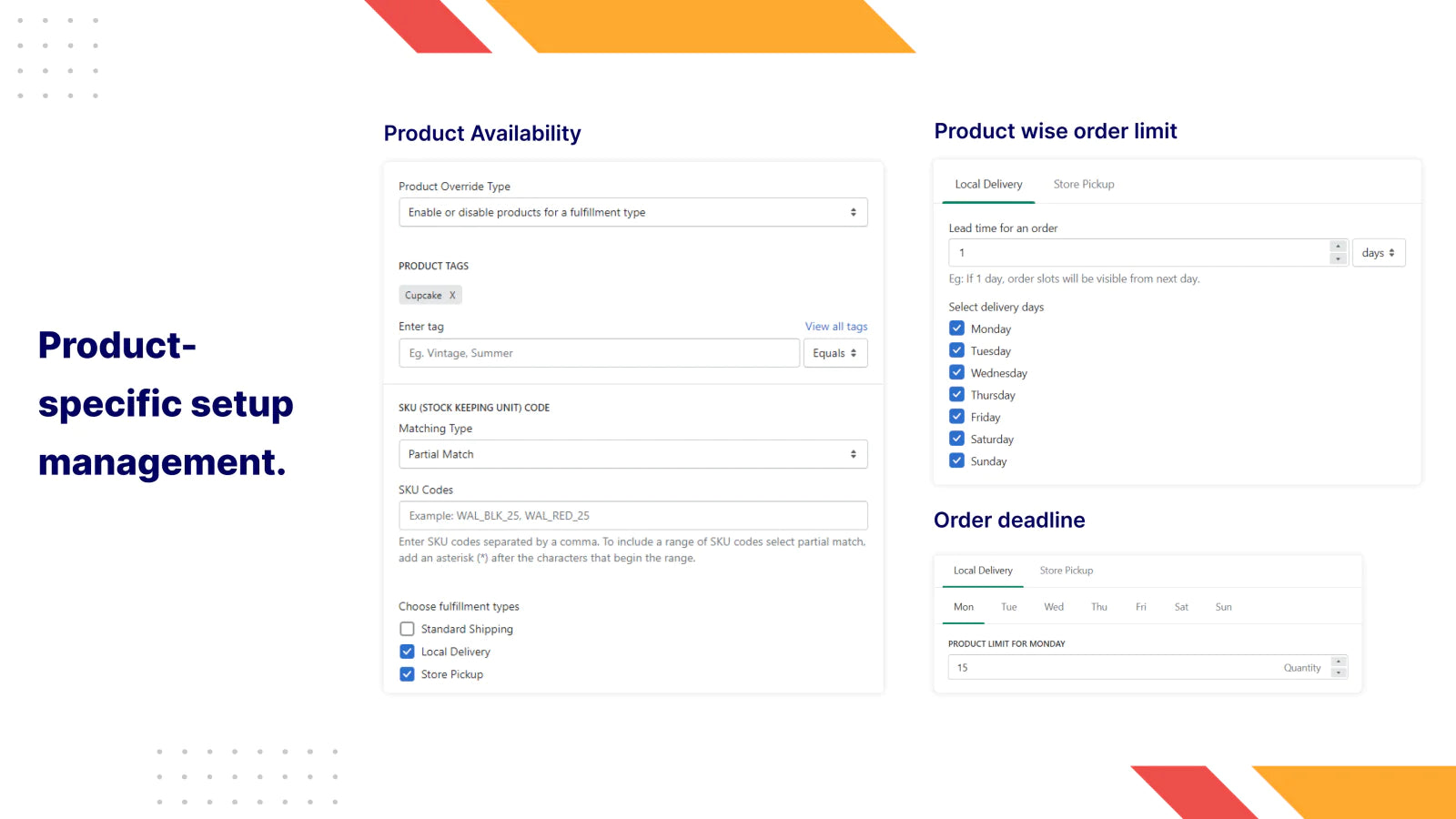 Pickup Delivery Date —Pickeasy product management