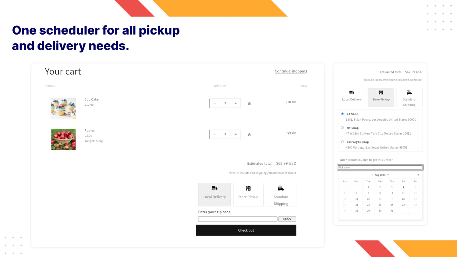Pickup Delivery Date —Pickeasy scheduler for delivery needs