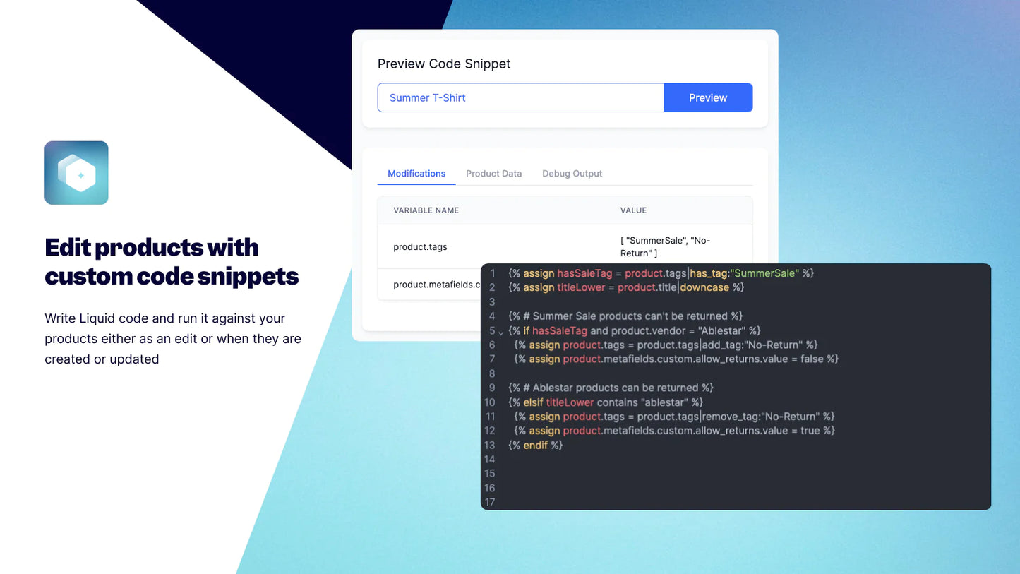 supplier data Bulk Edit Previews Progress Undo Option own spreadsheets
