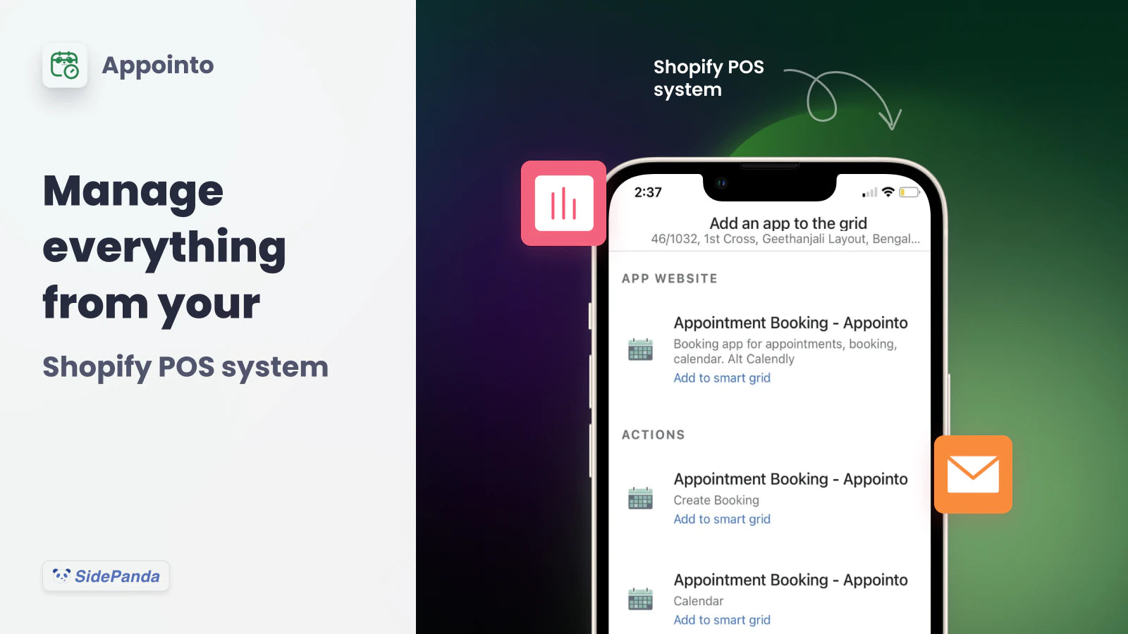 appointo shopify POS system on mobile app