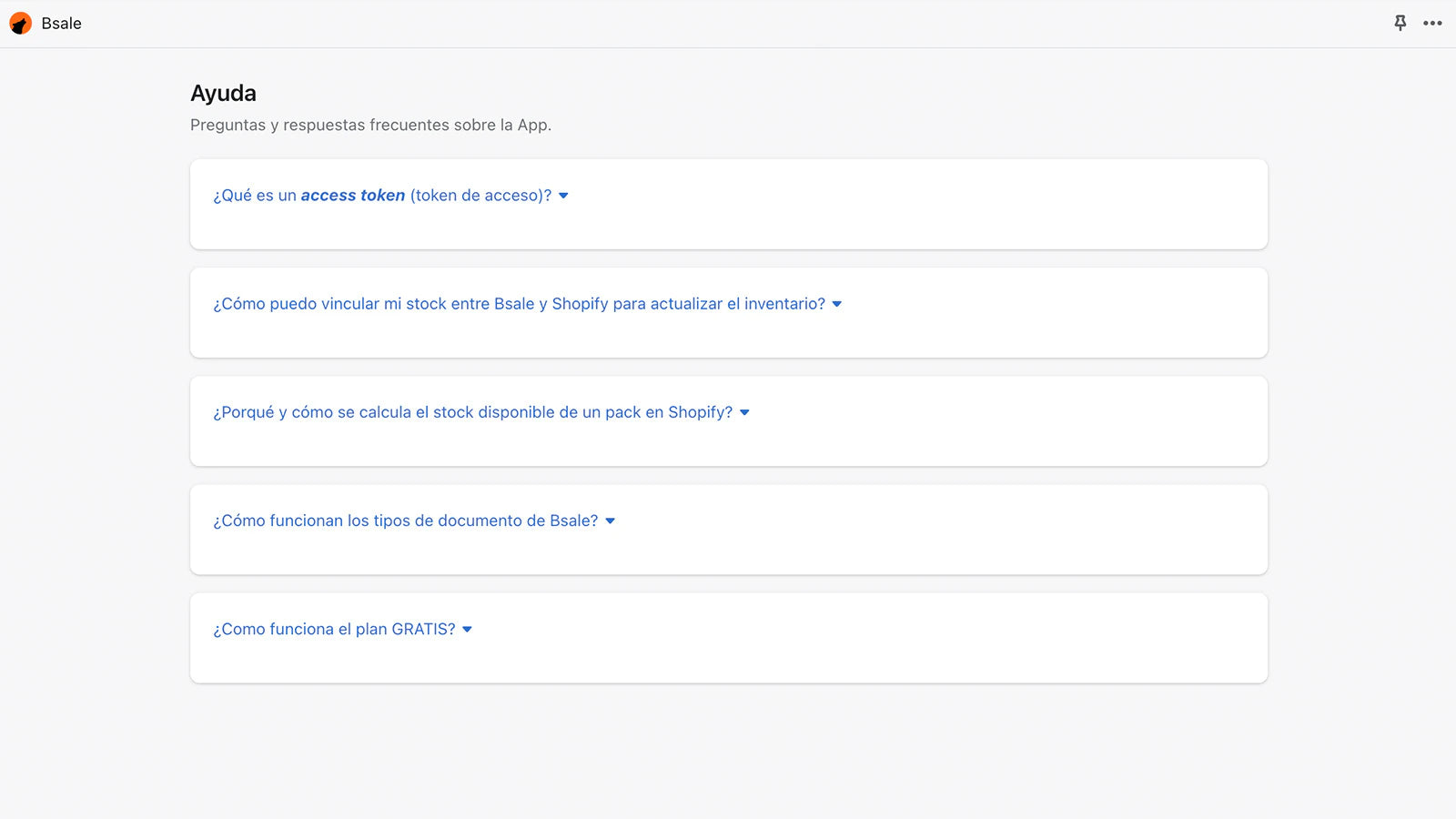 comunicación plataformas vender app Bsale  aprobada Shopify sincroniza stock Shopify Bsale