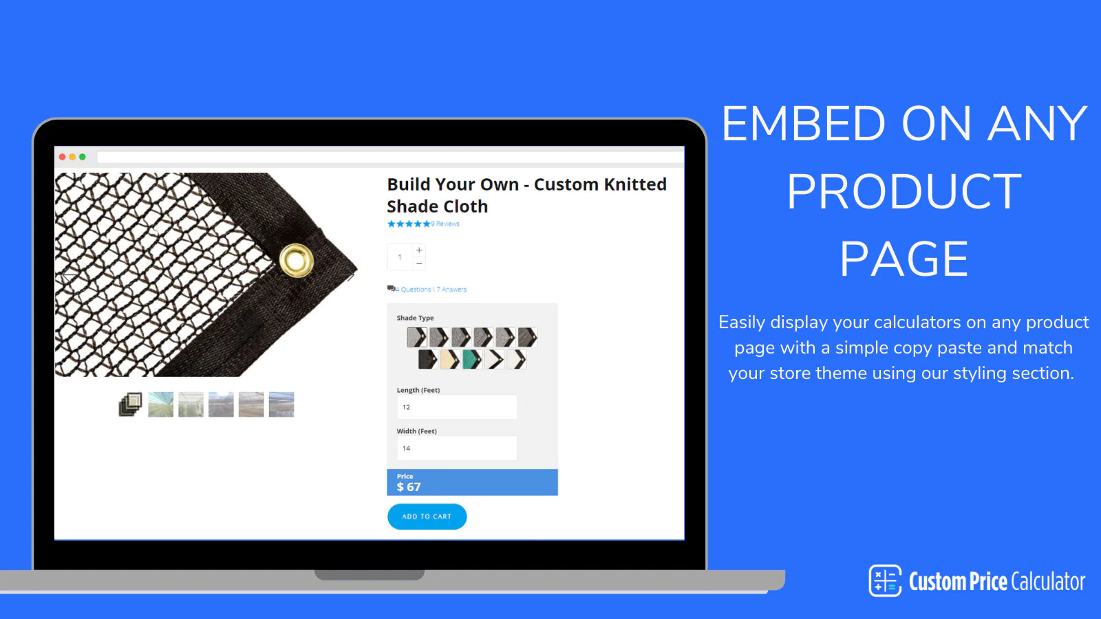 Custom Price Calculator intuitive formula builder custom product options price calculated no coding