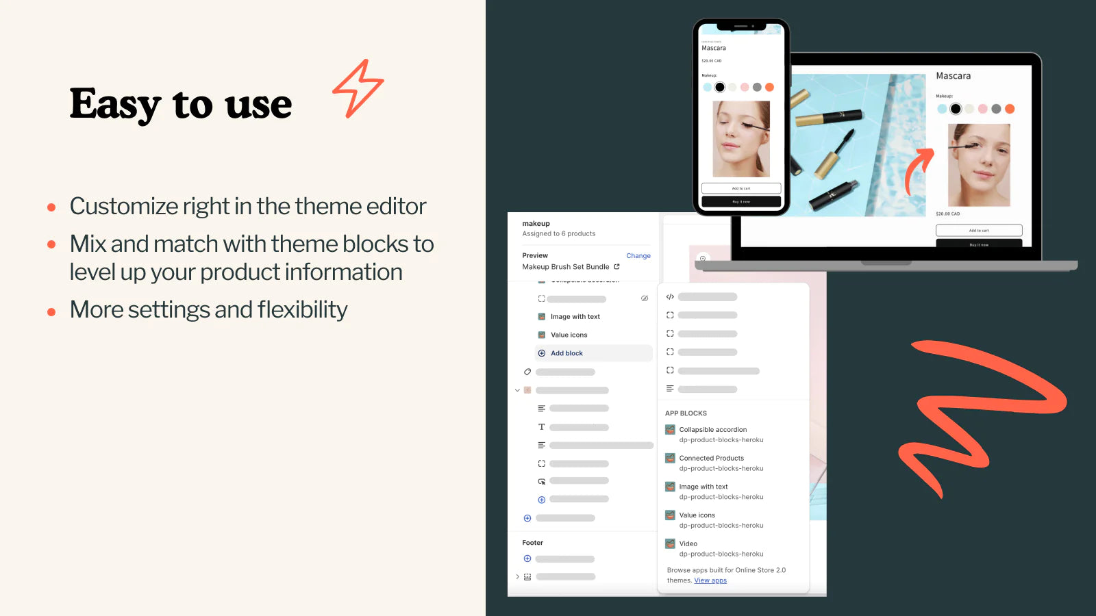 utorials connect Product Blocks metafields unique product content customize blocks match aesthetic
