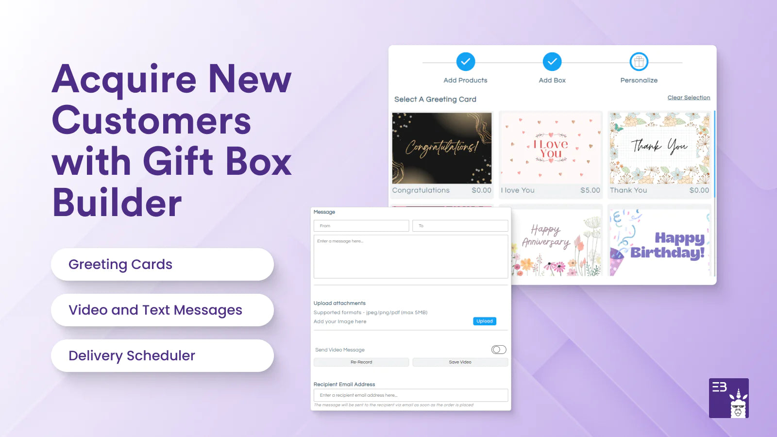 layouts unique bundle box builder Gifting bundles personal touch greeting cards gift boxes videos