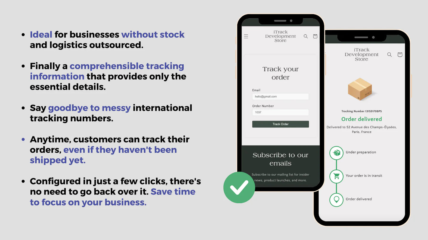 tracking parcel panel control track order status order lookup shipment tracking optimal shipments