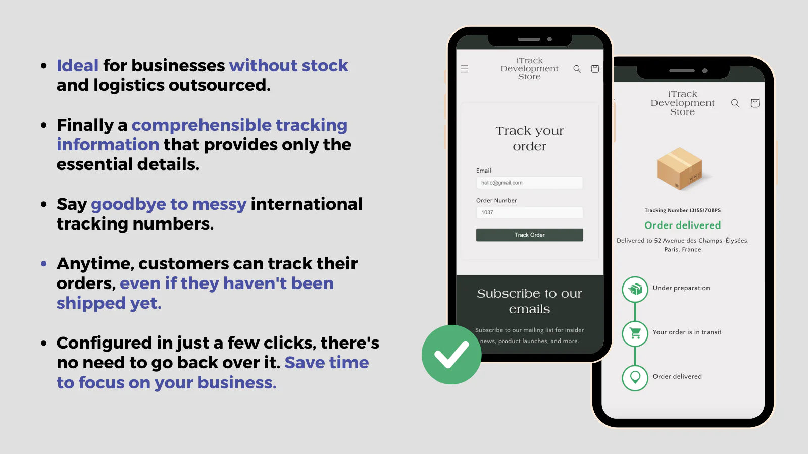tracking parcel panel control track order status order lookup shipment tracking optimal shipments