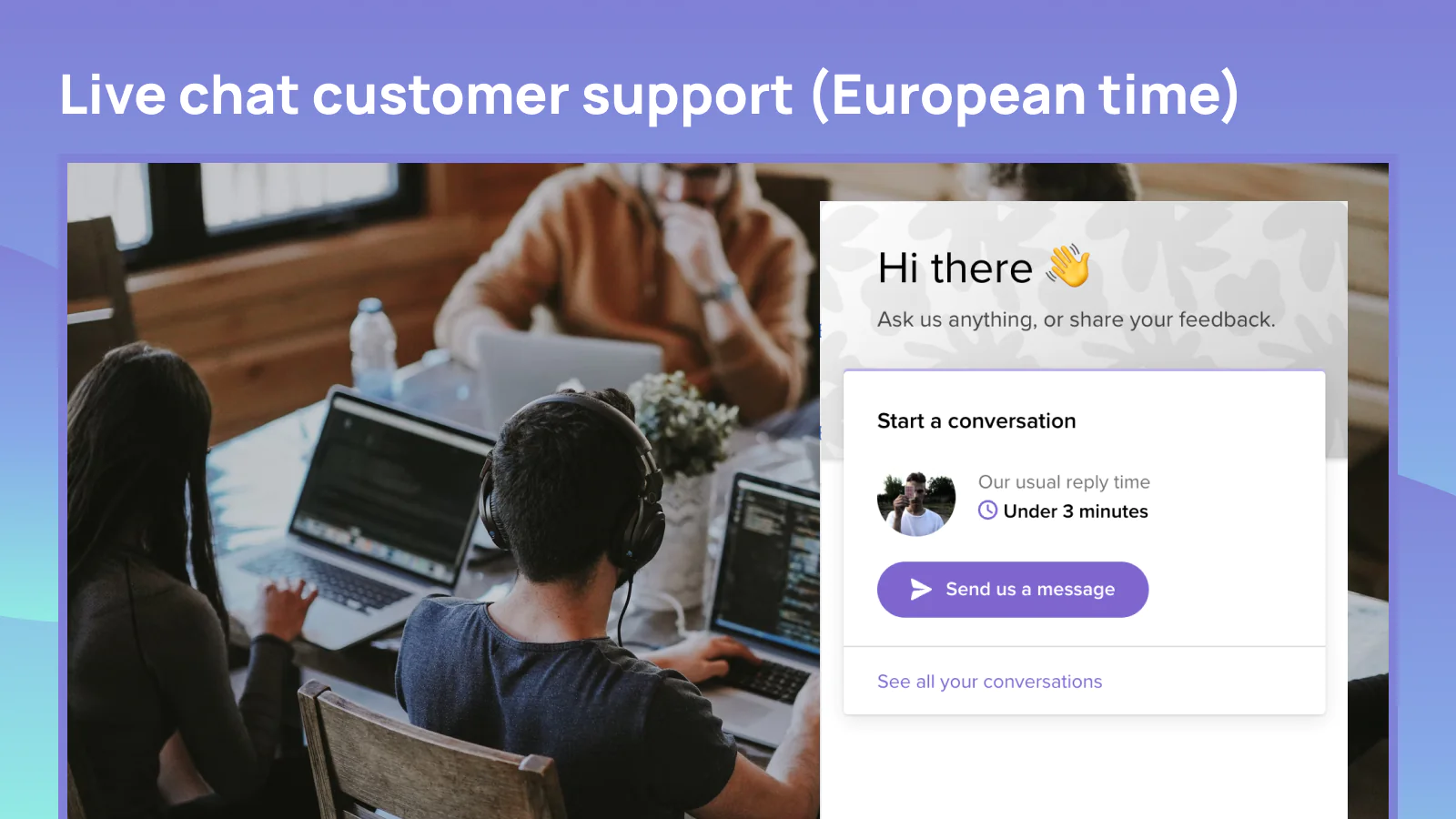 live customer support exceptional experience Built for Shopify five-star reviews