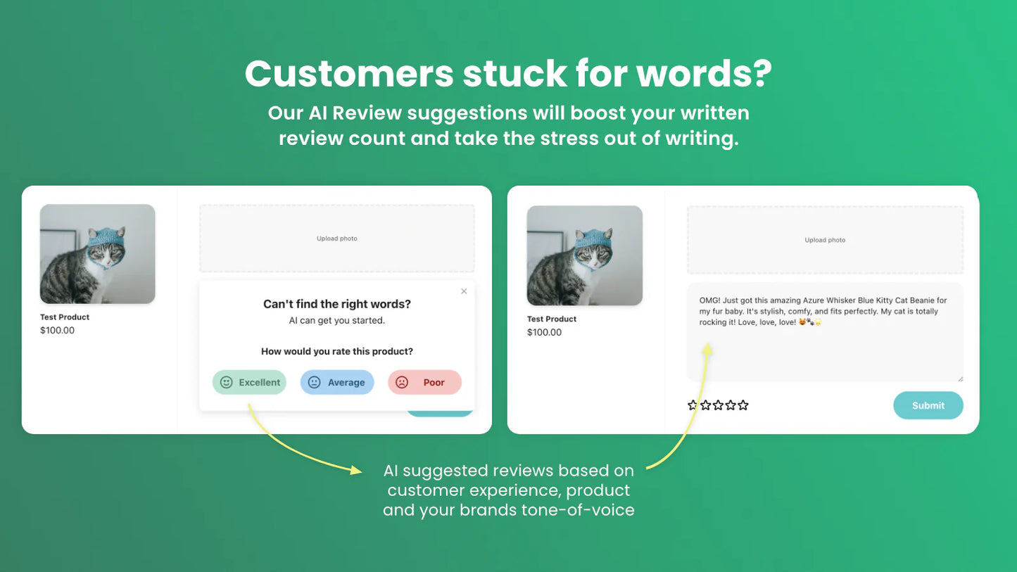 carousel masonry grid style review request emails