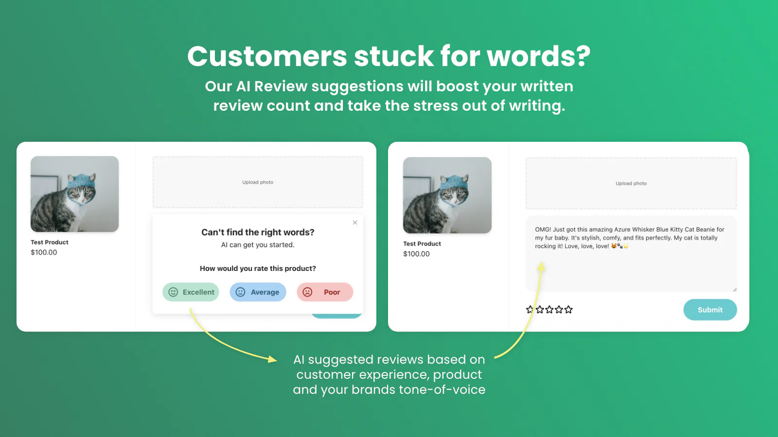 carousel masonry grid style review request emails