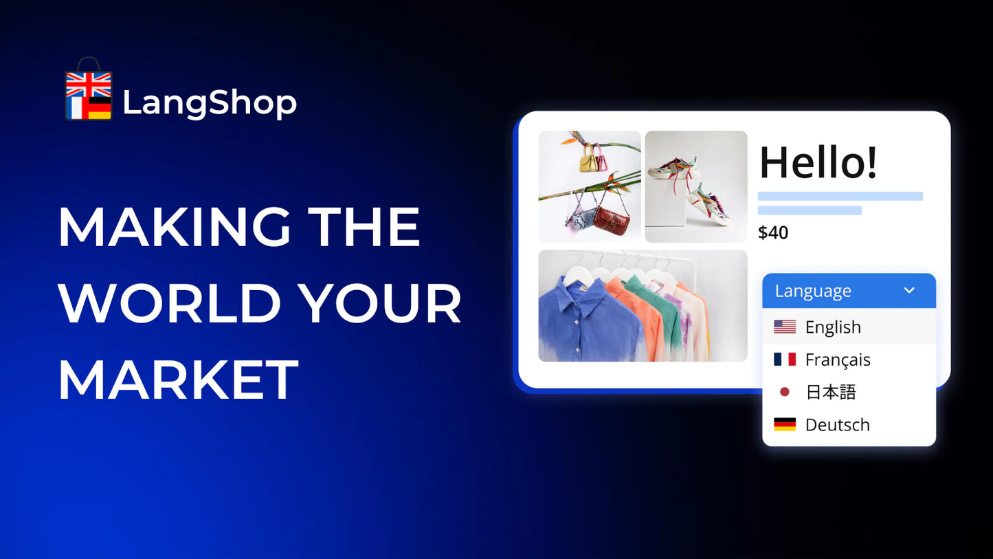 LangShop multilingual translation currency conversion no word limits