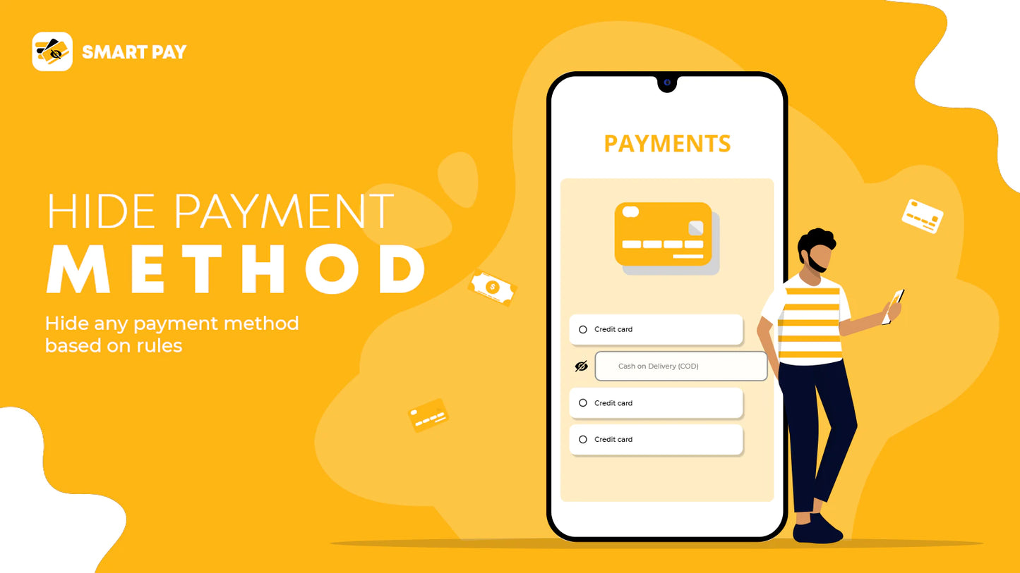 Smart Checkout hide payment methods checkout rules conditions