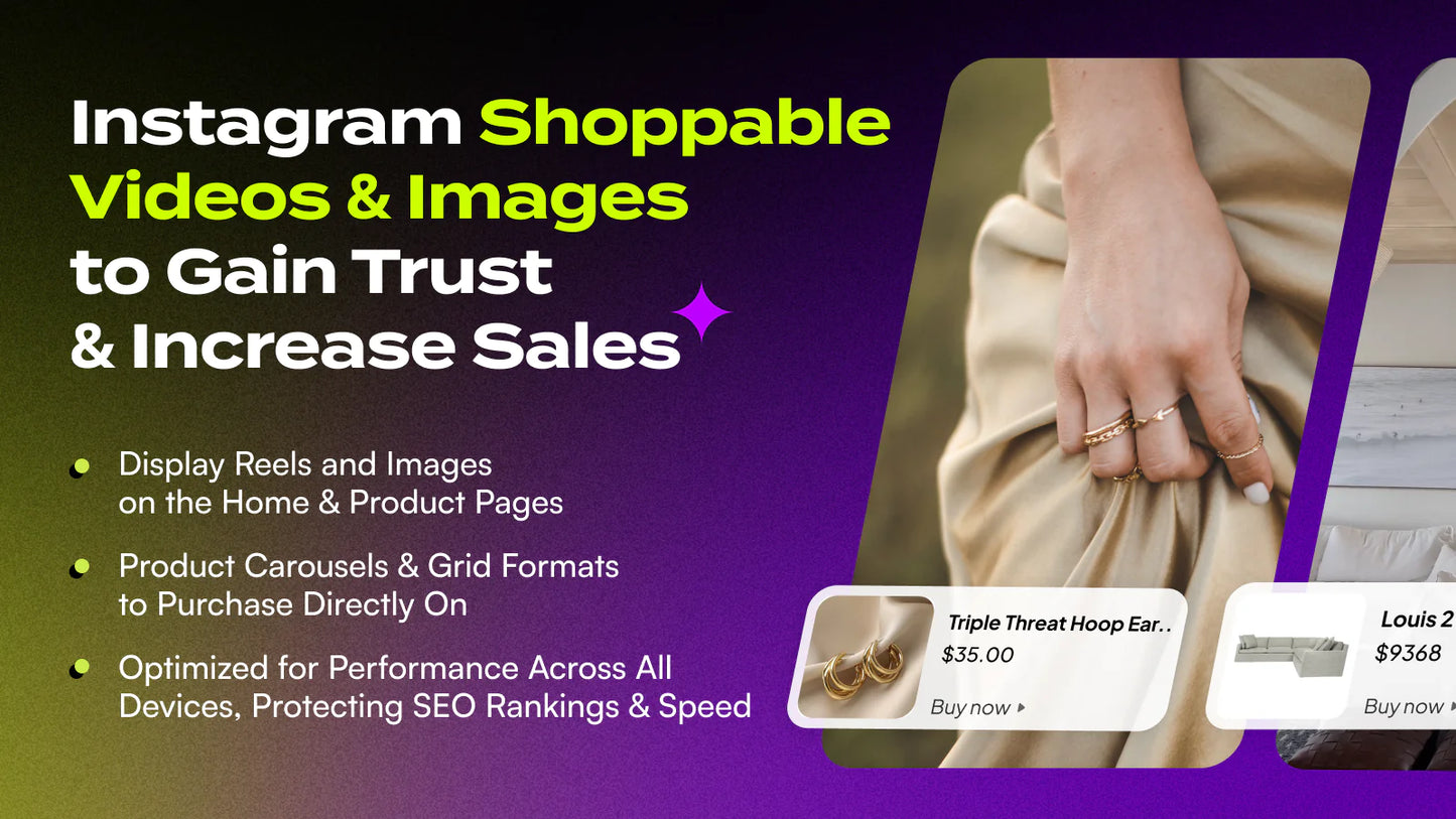 sell products Instagram Reels image galleries TikTok videos