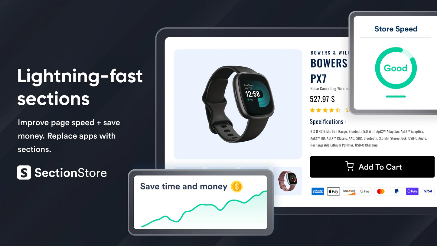 FAQ trust badges upgrade theme new theme sections improve page-speed