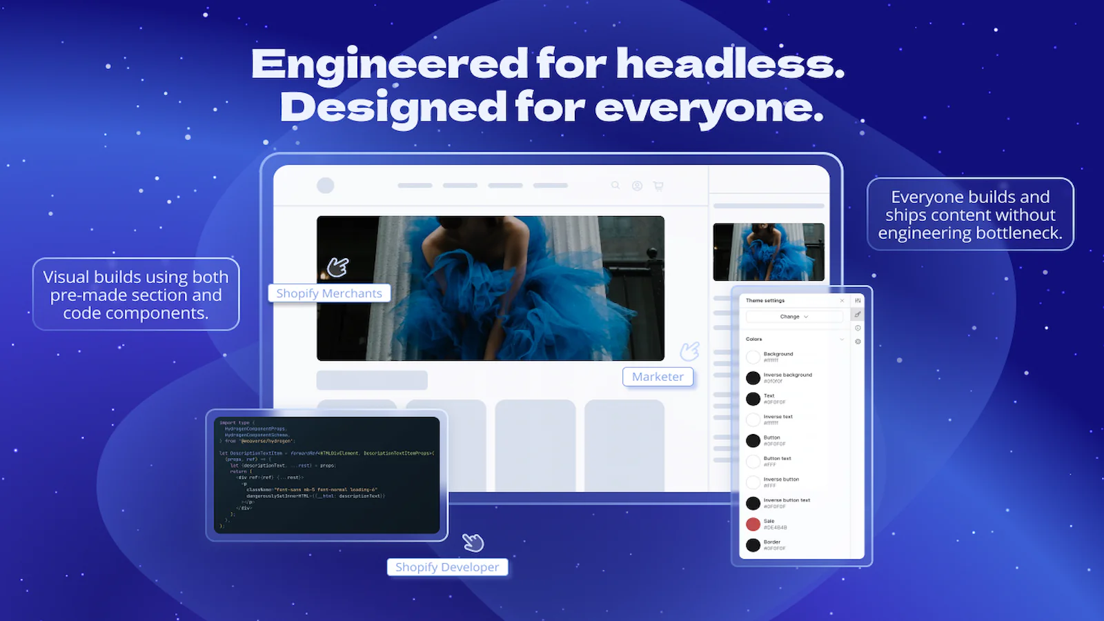 Weaverse theme customizer headless CMS Hydrogen fast-track headless development