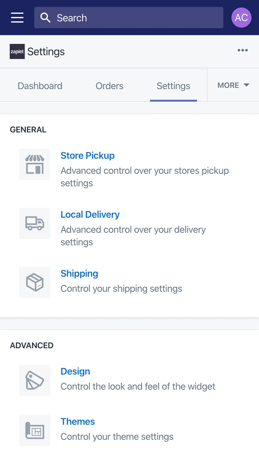 POS coordinate orders in-store export orders CSV