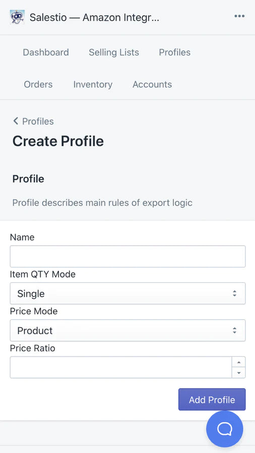 the image shows that you can create a profile