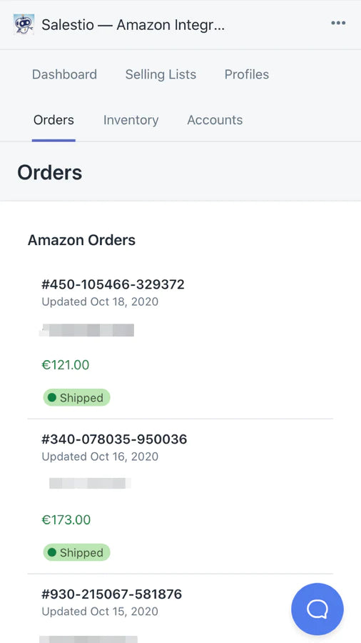 the image shows that you can see the order details from amazon