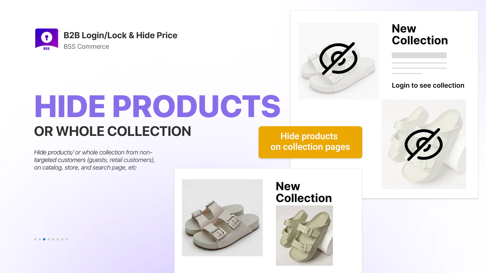 B2B Login/Lock & Hide Price and products on collection pages