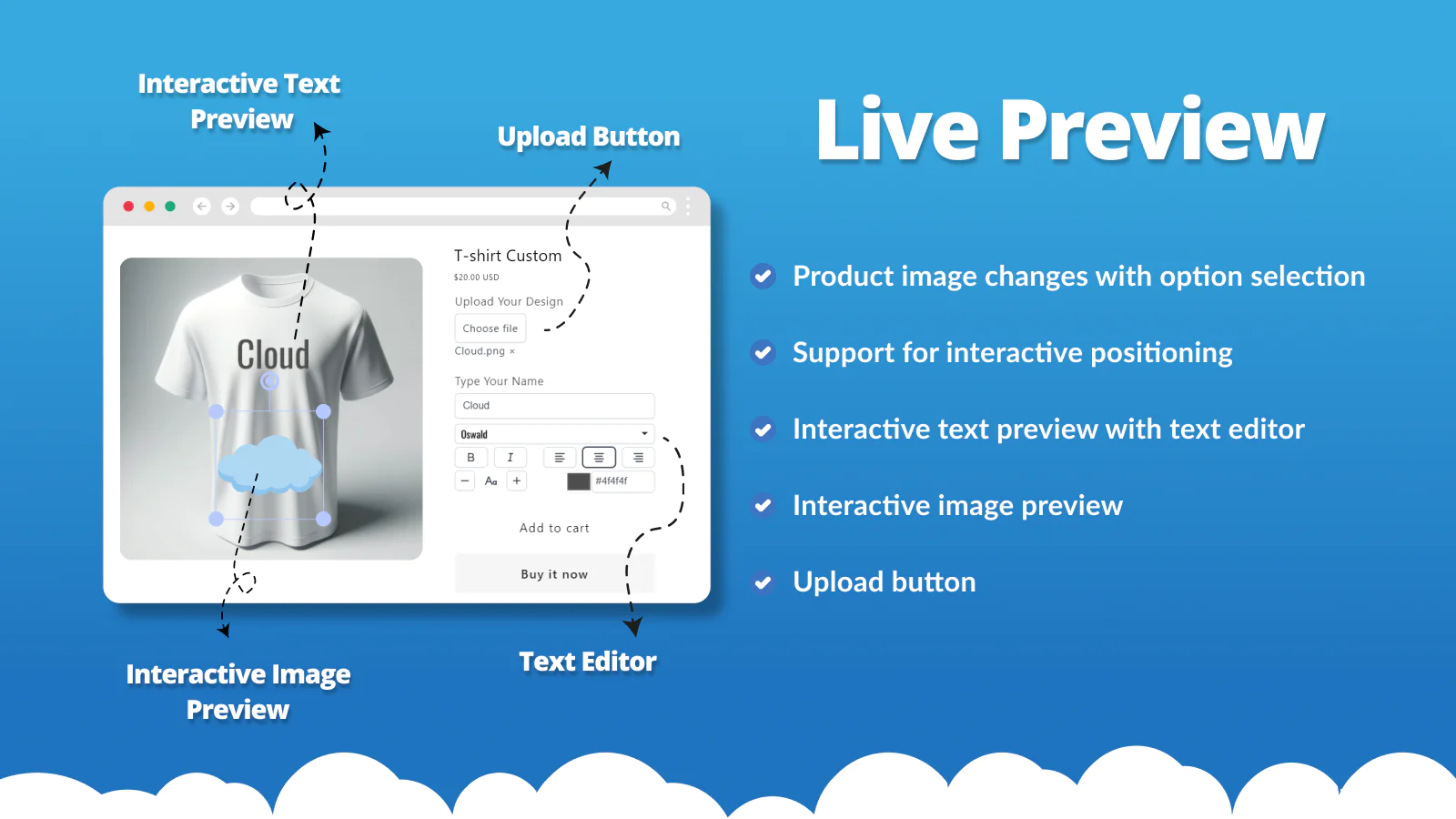 Live Product Options test and live preview