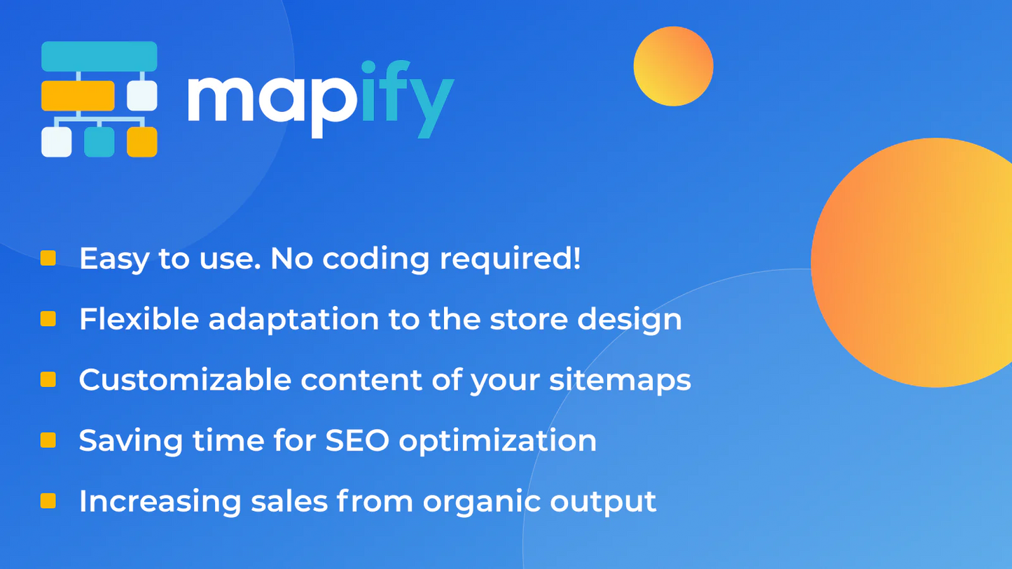 MAPIFY Sitemap Generator key features 