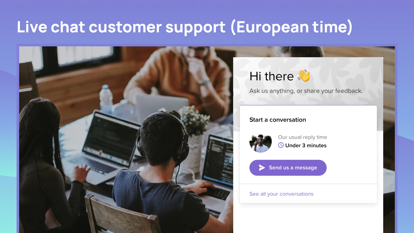 live customer support exceptional experience Built for Shopify five-star reviews 